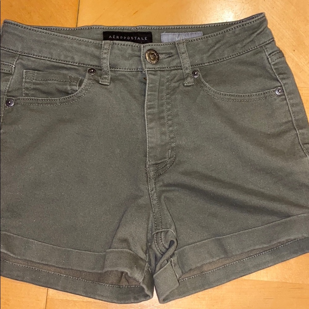 Green Aeropostale jean shorts